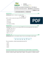 Questões 1 Atividade Remota - 6º Ano