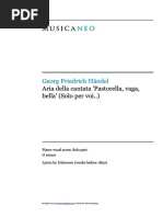 G.Handel. Aria Della Cantata "Pastorella, Vaga, Bella" - Solo Per Voi.