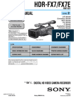 Sony Hdr-fx7 Fx7e Ver-1.4 Level-2 SM