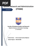 System Network and Administration - Assignment 3