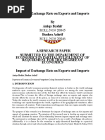 Impact of Exchange Rate On Exports and Imports