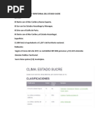 División Política y Territorial Del Estado Sucre