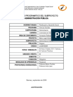 Contenido Programatico Administración Pública