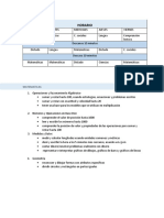 Plan Academico Segundo Grado