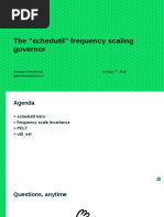 Giovanni Gherdovich-Schedutil Frequency Scaling Governor