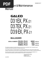 O&M D31,37,39EX, PX-21 50501,5501,1501 Up SEAM061001T