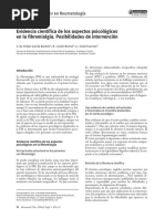 Evidencia Científica de Los Aspectos Psicológicos de La Fibromialgia - Posibilidades de Intervención