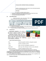 Using and Evaluating Instructional Materials I. Module Overview