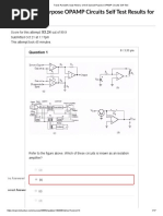 Unit 3 Special Purpose OPAMP Circuits Self Test Results For Travis Randall