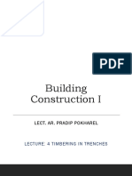 Building Construction I-Lecture 4 (Timbering in Trenches)