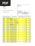 Transaction Date Value Date Nature of Transaction Instrument Number Dr. Amount Cr. Amount