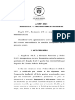 AC1854-2021 Radicación N.° 11001-02-03-000-2019-03058-00