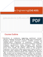 Maintenance Engineering (Che-405) : DR Sikander Rafiq Assoc. Professor