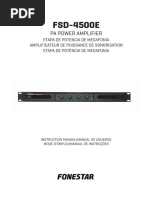 FSD-4500E: Pa Power Amplifier