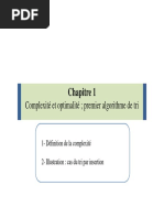 Algorithmique Avancée Et Complexité - Séance 2