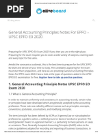 General Accounting Principle Notes UPSC EPFO EO 2020