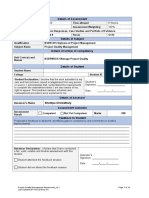 Assessment I - Project Quality Management