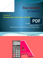 Data Analytics: Classification: Naïve Bayes' Classifier