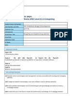 TTQ1: Assignment Brief - BTEC (RQF) Higher National Certificate (HNC Level 4) in Computing