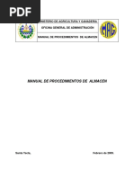 Manual de Procedimiento de Almacenes