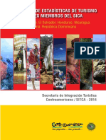 Compendio de Estadisticas de Turismo de Los Paises Miembros Del SICA 2014