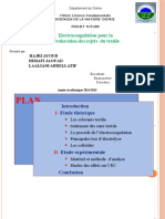 Electrocoagulation Pour La Décoloration Des Rejets Du Textile