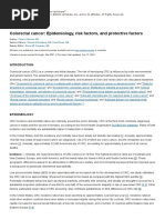 Colorectal Cancer - Epidemiology, Risk Factors, and Protective Factors - UpToDate