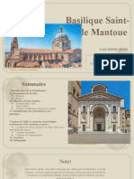 Analyse Architecturale de La Basilique Sant'Andrea de Mantoue.