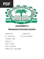 Assignment-2 Management Information System