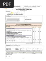 Marking Scheme For Task 1 (30%) : Research Methodology - Fl3080