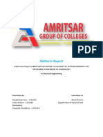 Midterm Report: in Electrical Engineering