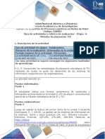 Guia de Actividades y Rúbrica de Evaluación - Unidad 3 - Etapa 4 - Métodos de Planeación TIC