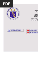 Senior High School Electronic Class Record: Instructions