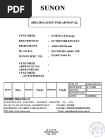 Sunon: Specification For Approval