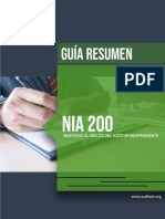 NIA 200 Objetivos Globales Del Auditor Independiente y Realización