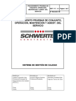 P-CT-18 Pruebas de Conjunto, Operación, Mantención y Adiest - Del Servicio