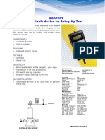 Beatest Portable Device For Integrity Test: User Friendly