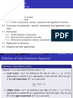 Limit: Chapter 4: Introduction To Calculus