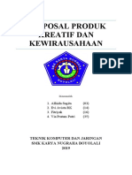 Proposal Produk Kreatif Dan Kewirausahaan: Teknik Komputer Dan Jaringan SMK Karya Nugraha Boyolali 2019