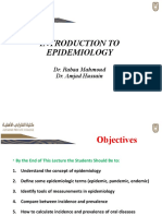 Lecture 3. Introduction To Epidemiology