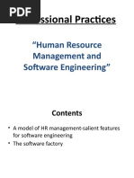 Professional Practices: "Human Resource Management and Software Engineering"