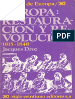 Droz Jacques Europa Restauracion y Revolucion ARTE