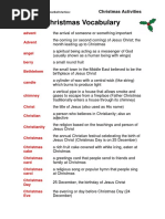 Christmas Vocabulary: Advent Advent