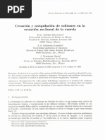 Creación y Aniquilación de Solitones en La Ecuación No-Lineal de La Cuerda