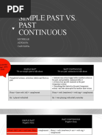 Simple Past vs. Past Continuous: Michelle Adriana Carolina