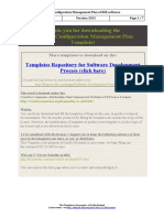 Software Configuration Management Plan Template 2013