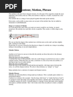 Melody - Contour Motion Phrase