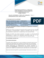 Guía de Actividades y Rúbrica de Evaluación - Unidad 3 - Fase 4 - Refinamiento de Los Casos de Usos