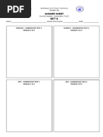 Answer Sheet by Set m3 & 4