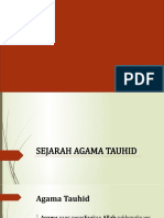 Sejarah Agama Tauhid